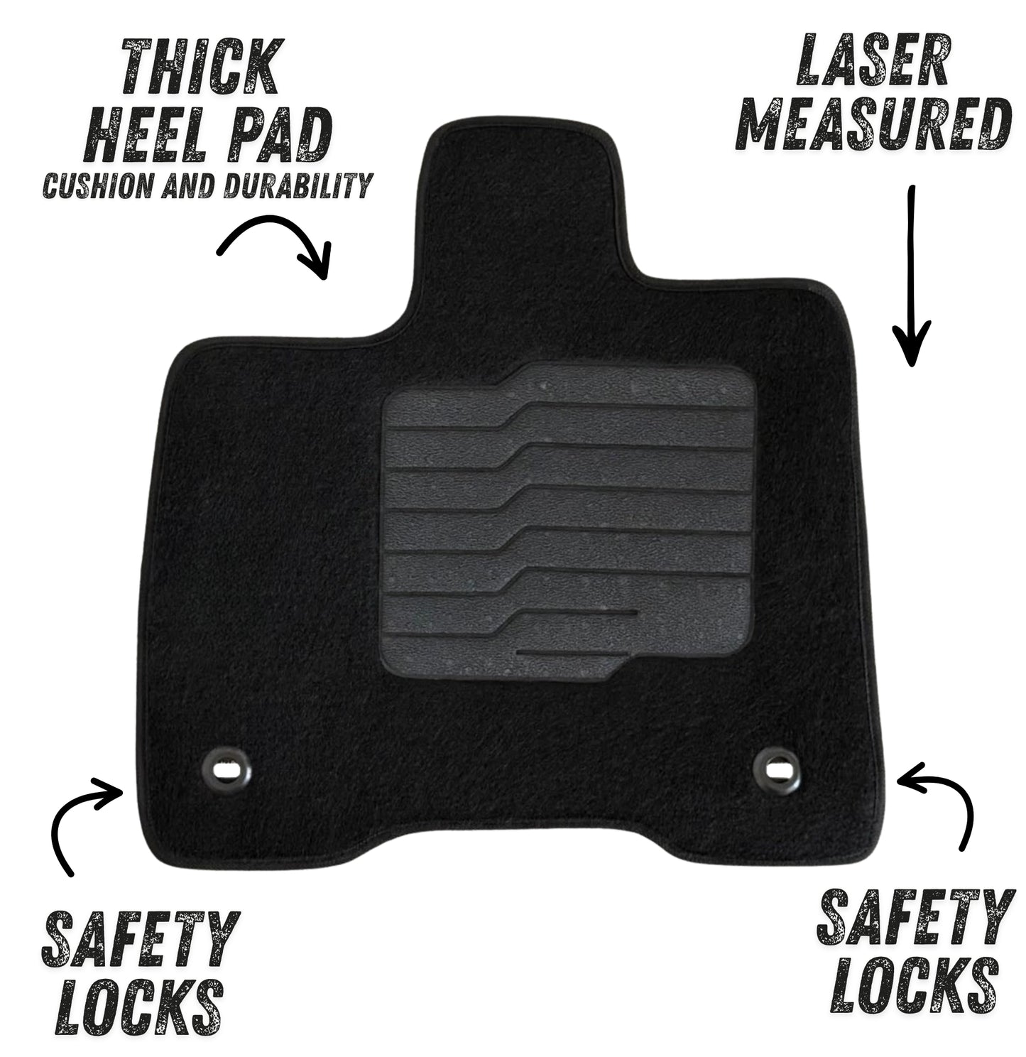 Carpet Floor Mats for 2021 to 2026 Toyota Sienna, Driver and Passenger Only