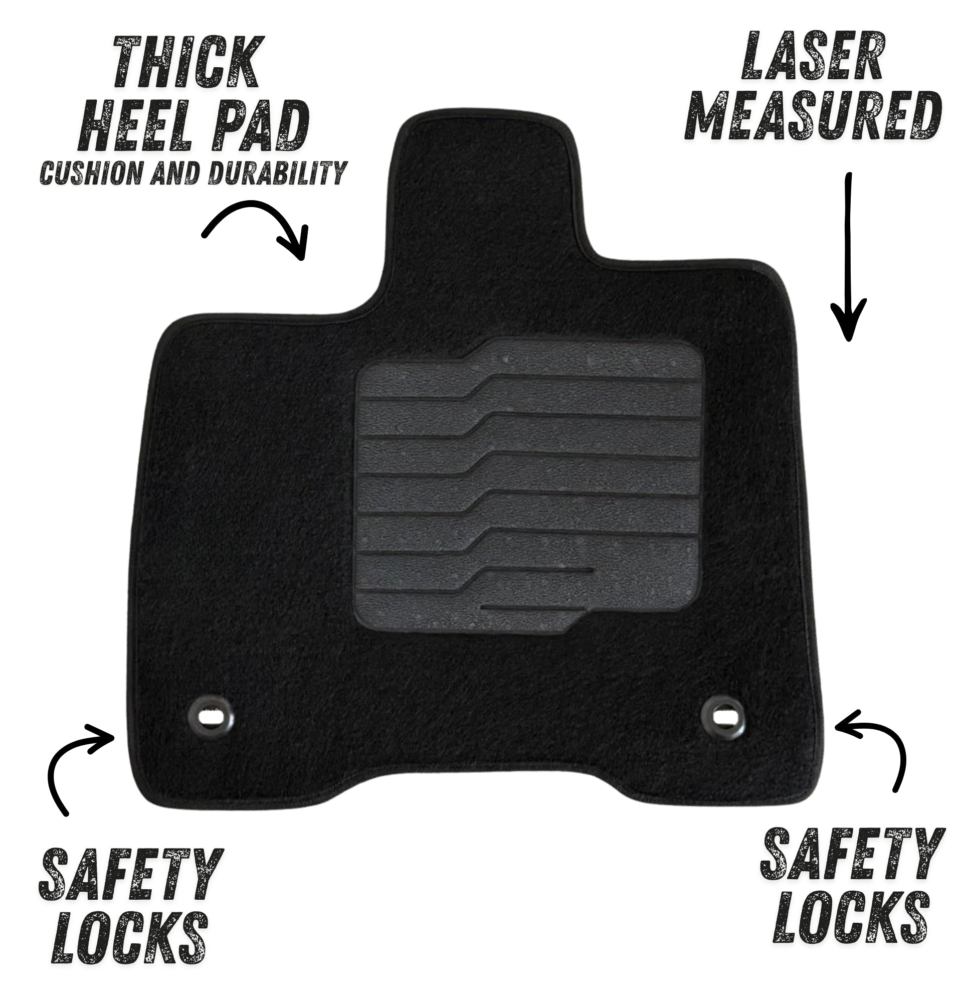 Carpet Floor Mats for 2021 to 2026 Toyota Sienna, Driver and Passenger Only