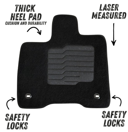 Carpet Floor Mats for 2021 to 2026 Toyota Sienna, Driver and Passenger Only