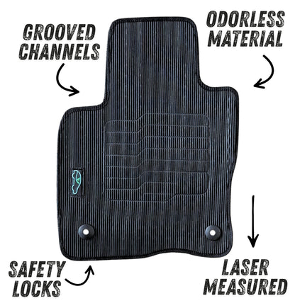 Floor Mats All Weather for 2021 to 2026 Ford Bronco Sport / 2022 to 2026 Ford Maverick