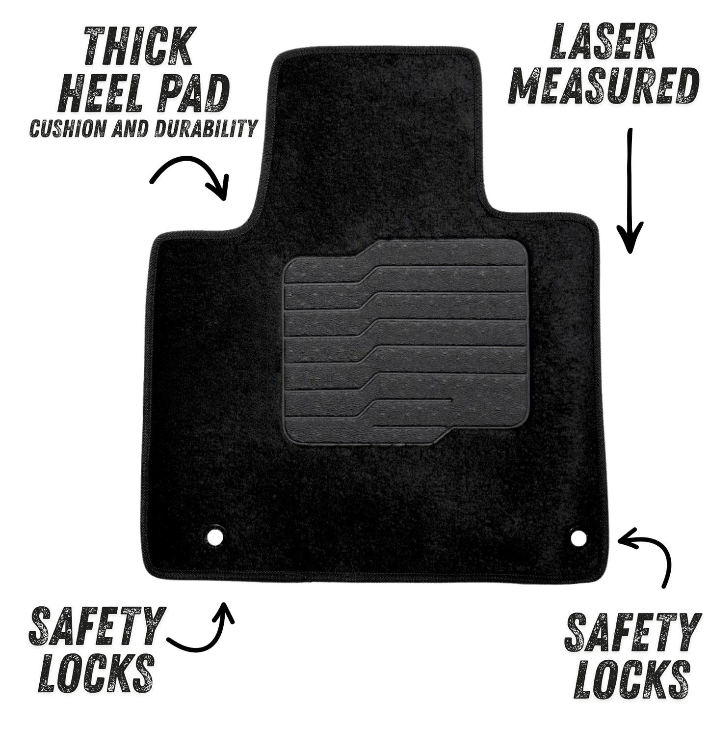 Carpet Floor Mats for 2019 2020 Hyundai Santa Fe, Front and Rear