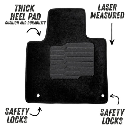 Carpet Floor Mats for 2019 2020 Hyundai Santa Fe, Front and Rear