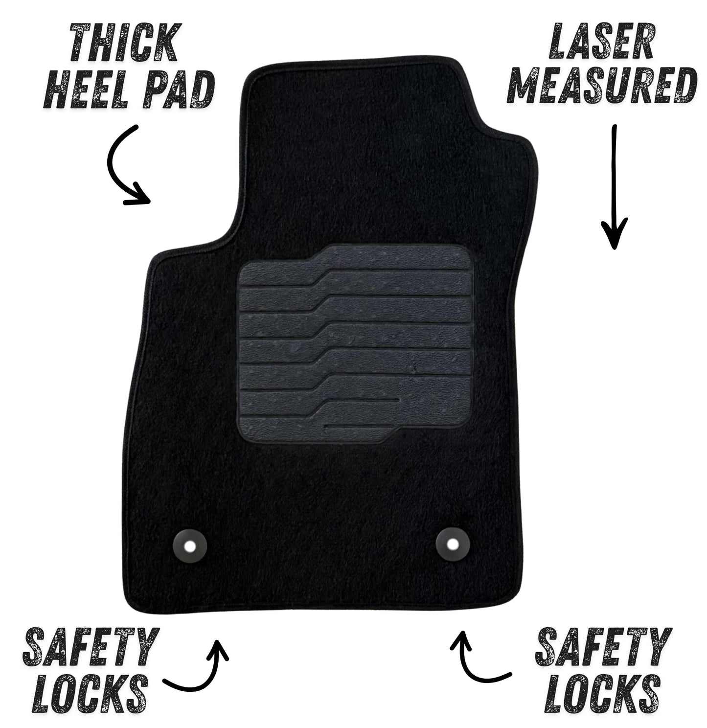 Carpet Floor Mats For 2013 to 2023 Chevrolet Trax & Buick Encore, Front and Rear