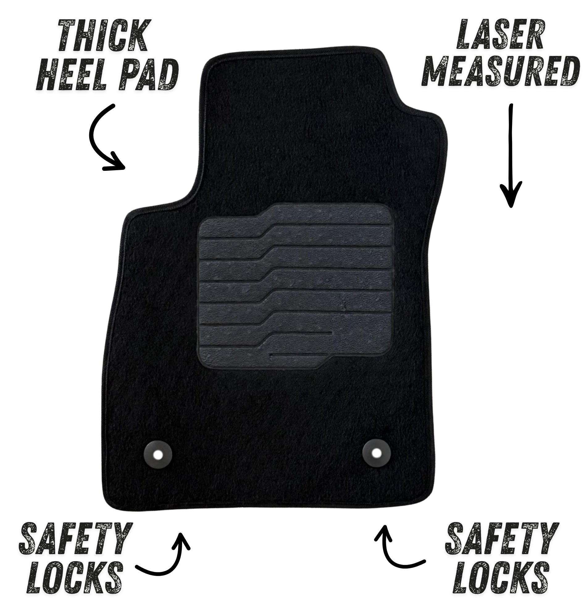 Carpet Floor Mats For 2013 to 2023 Chevrolet Trax & Buick Encore, Front and Rear