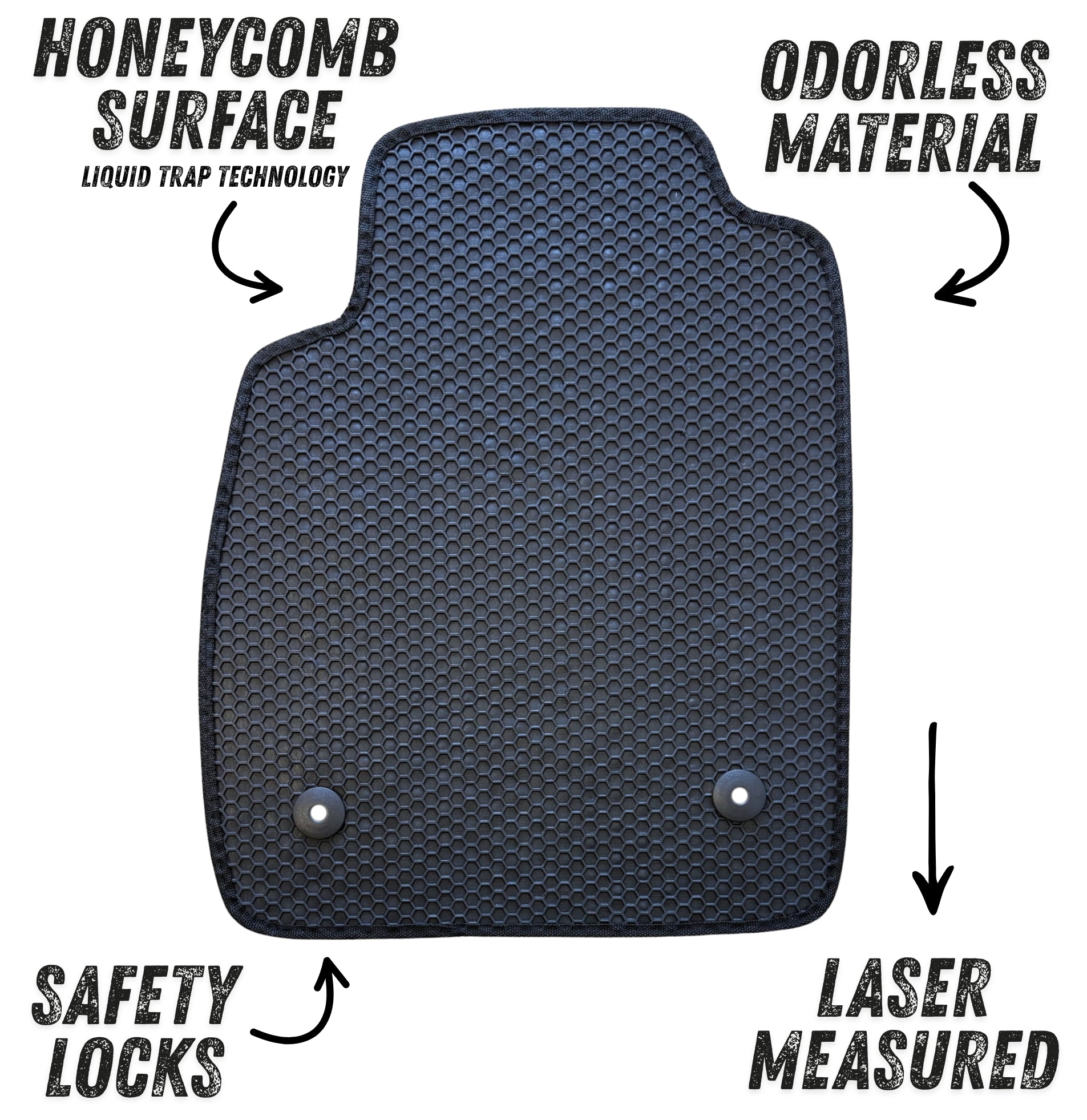 All Weather Honeycomb Floor Mats for 2011-2015 Chevrolet Cruze, 2016 Chevrolet Cruze Limited