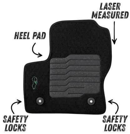Carpet Floor Mats for 2013 to 2019 Ford Escape, Front and Rear