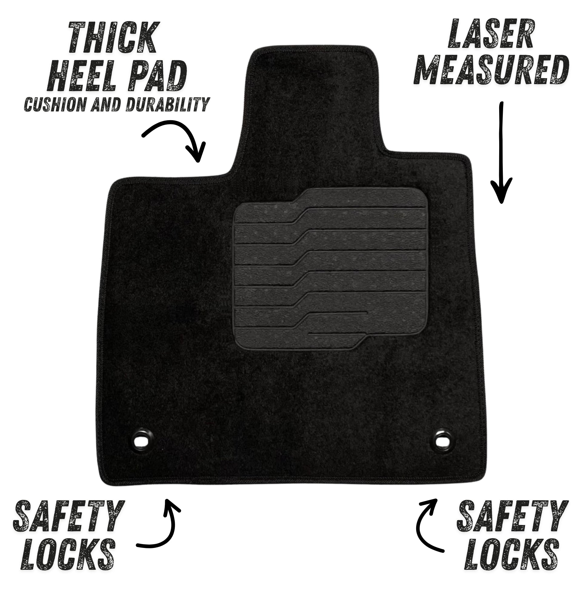 Carpet Floor Mats for 2023 to 2026 Honda Pilot, Front and Rear