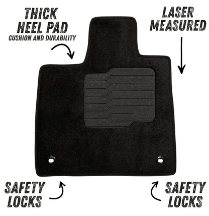 Carpet Floor Mats for 2023 to 2026 Honda Pilot, Front and Rear