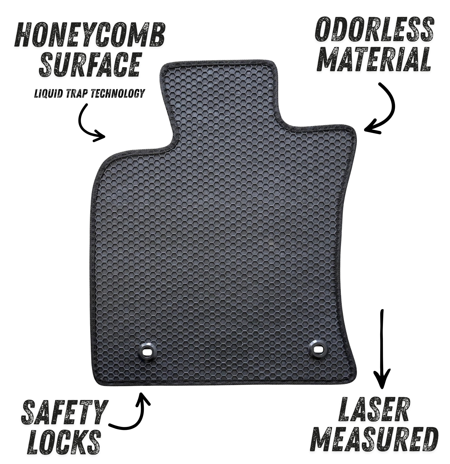 All Weather Honeycomb Floor Mats for 2025 to 2026 Toyota Camry