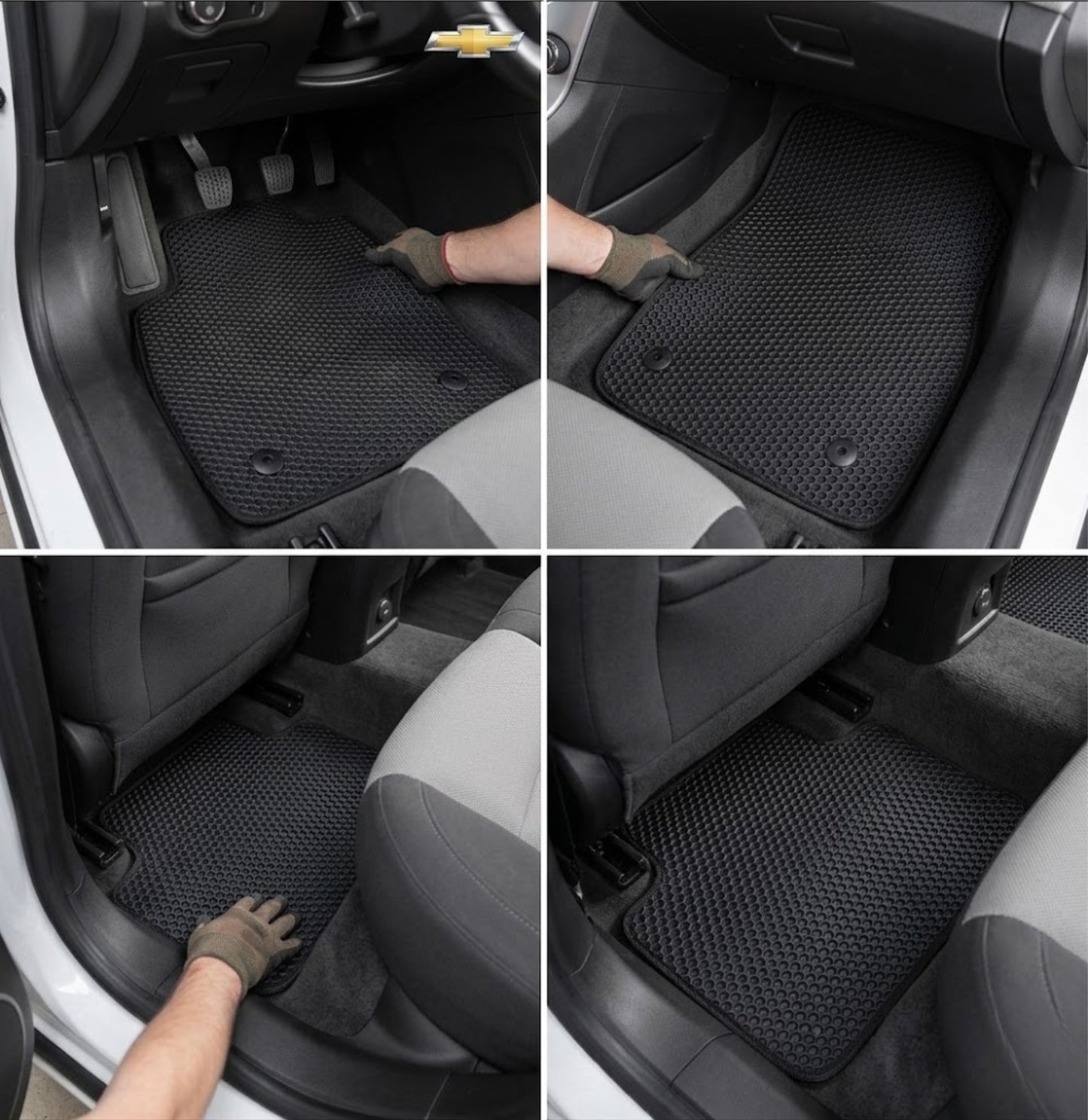All Weather Honeycomb Floor Mats for 2011-2015 Chevrolet Cruze, 2016 Chevrolet Cruze Limited