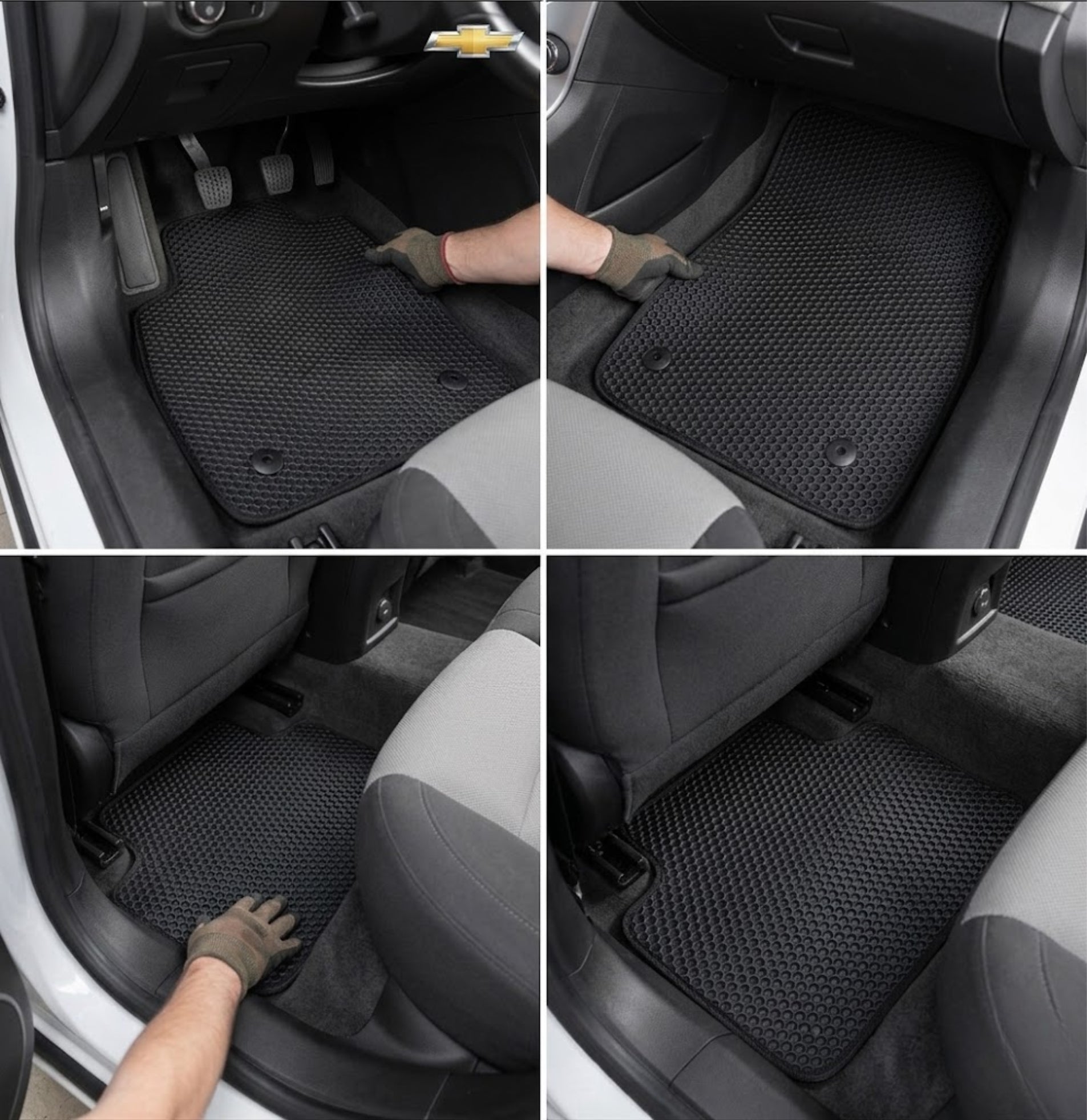 All Weather Honeycomb Floor Mats for 2011-2015 Chevrolet Cruze, 2016 Chevrolet Cruze Limited