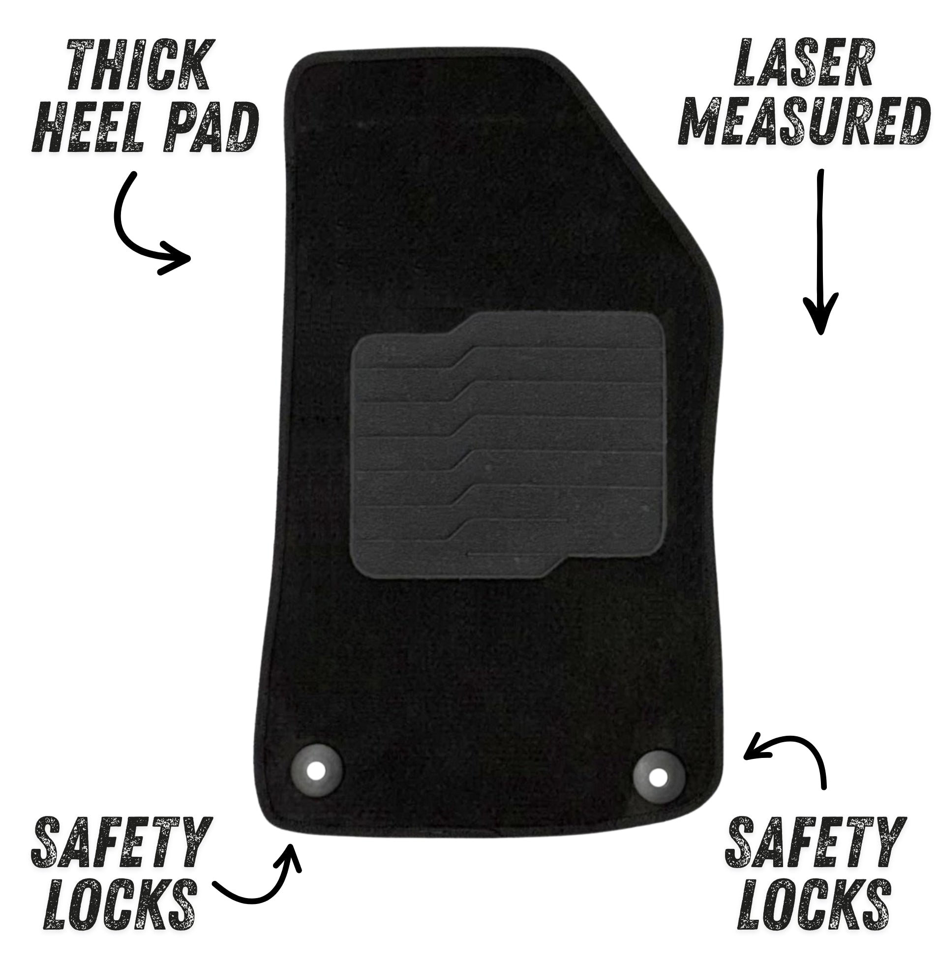 Carpet Floor Mats for 2018 to 2026 Jeep Wrangler JL 4 Doors Models (Not for JK/Not PHEV/Not 2-Door)