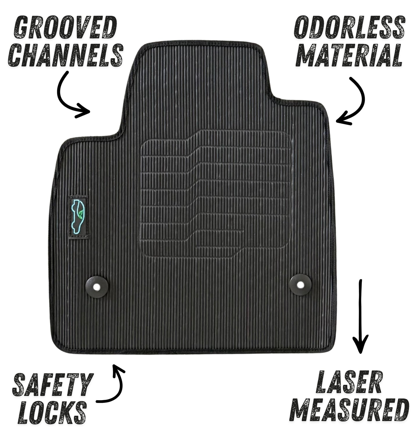 All Weather Floor Mats for 2017 to 2023 GMC Acadia, Front and Rear