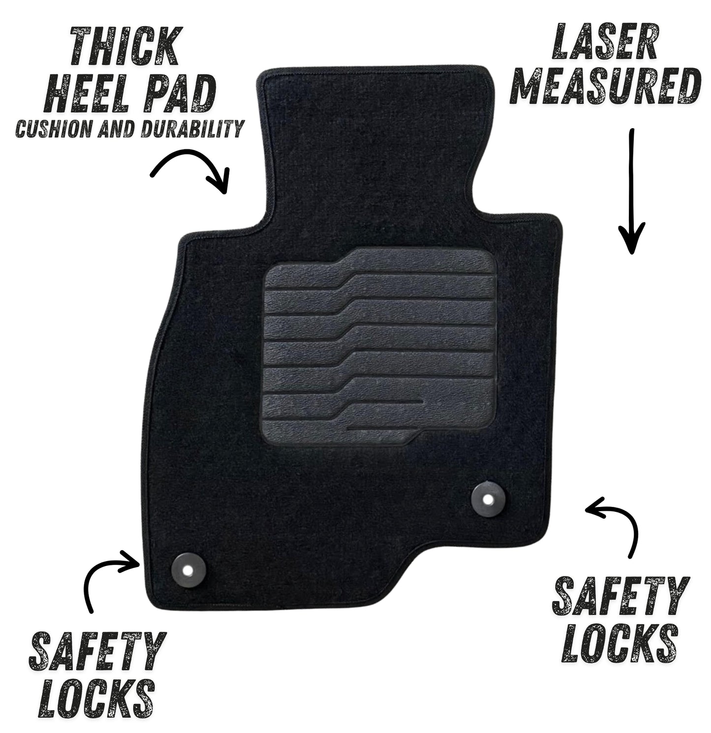 Carpet Floor Mats for 2014 to 2021 Mazda 6, Front and Rear