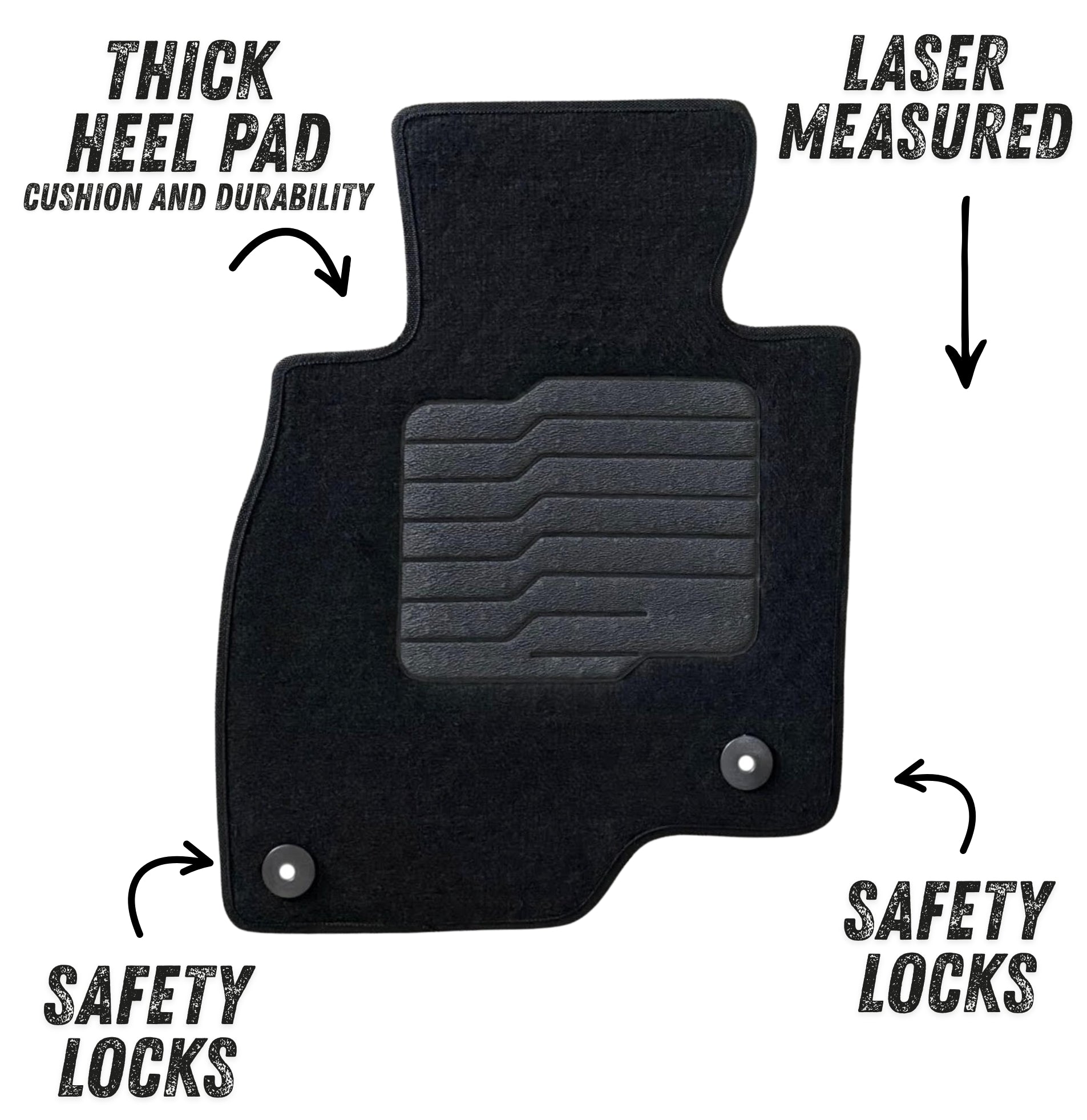 Carpet Floor Mats for 2014 to 2021 Mazda 6, Front and Rear