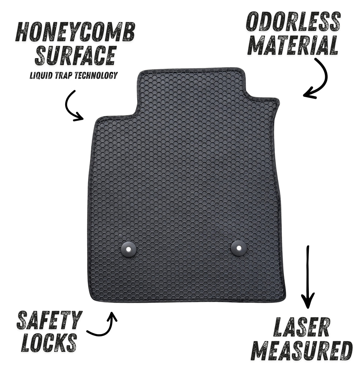 All Weather Floor Mats for 2024 2025 2026 Chevrolet Trax & Buick Envista, Front and Rear