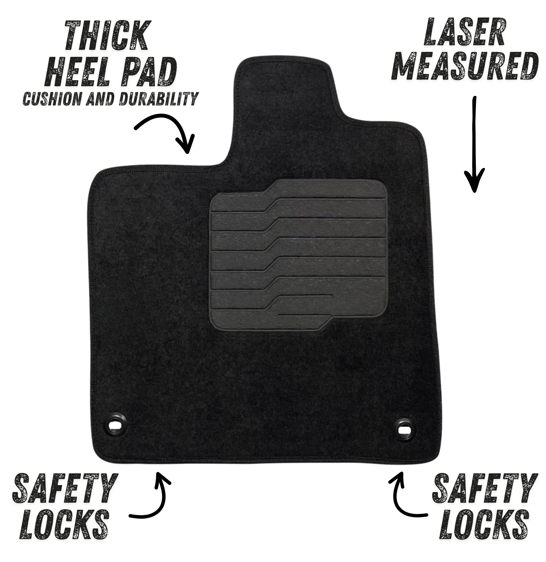 Carpet Floor Mats for 2016 to 2022 Honda Pilot 7-Seat Full Set, Front, Rear and 3rd Row