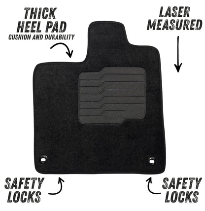 Carpet Floor Mats for 2016 to 2022 Honda Pilot 7-Seat Full Set, Front, Rear and 3rd Row