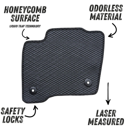All Weather Honeycomb Floor Mats for 2019 to 2023 Lincoln Nautilus, Front and Rear