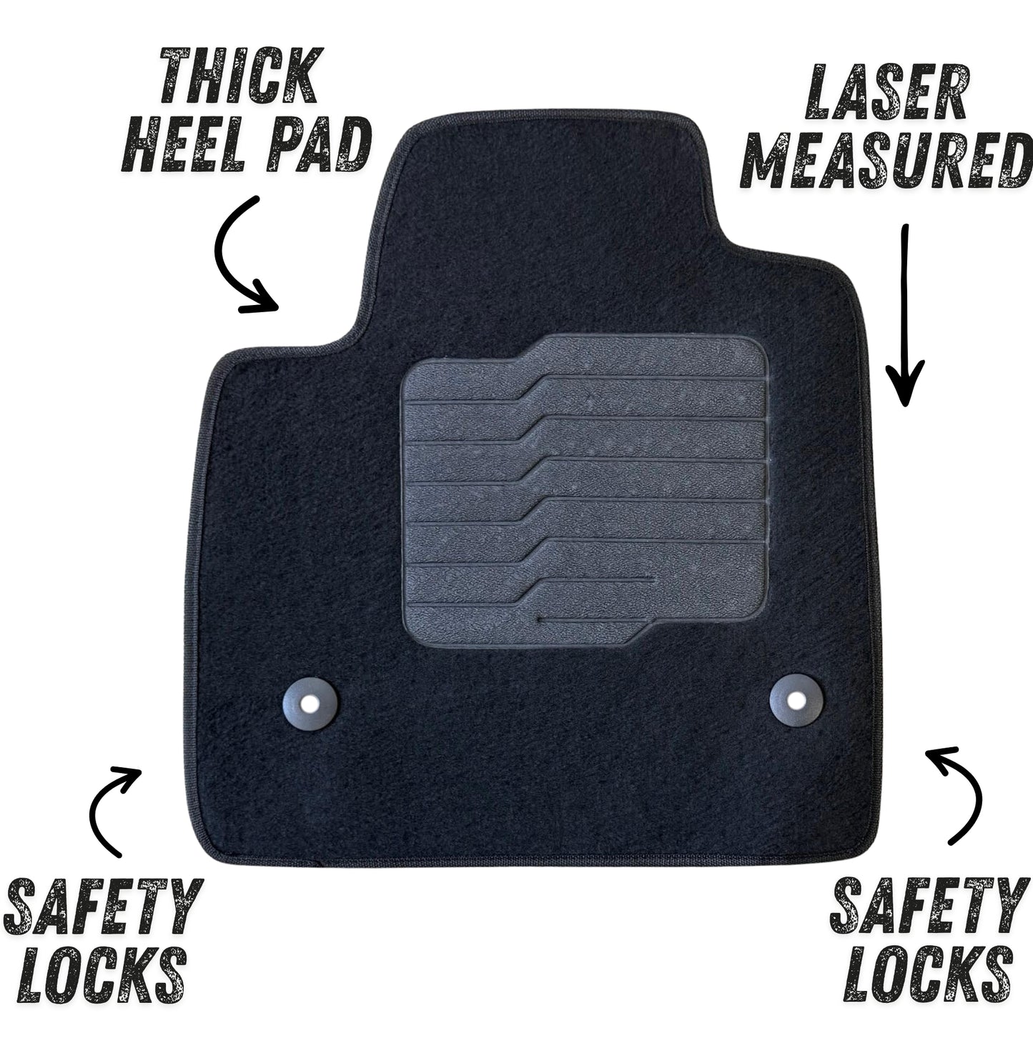 Carpet Floor Mats for 2017 to 2023 GMC Acadia, Full set (including 3rd Row)