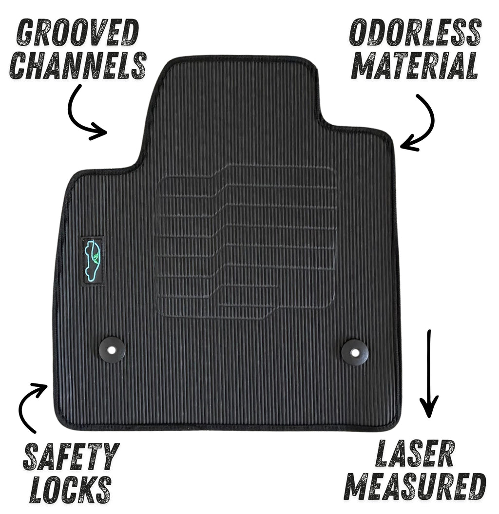 All Weather Floor Mats for 2017 to 2026 Cadillac XT5, front and Rear