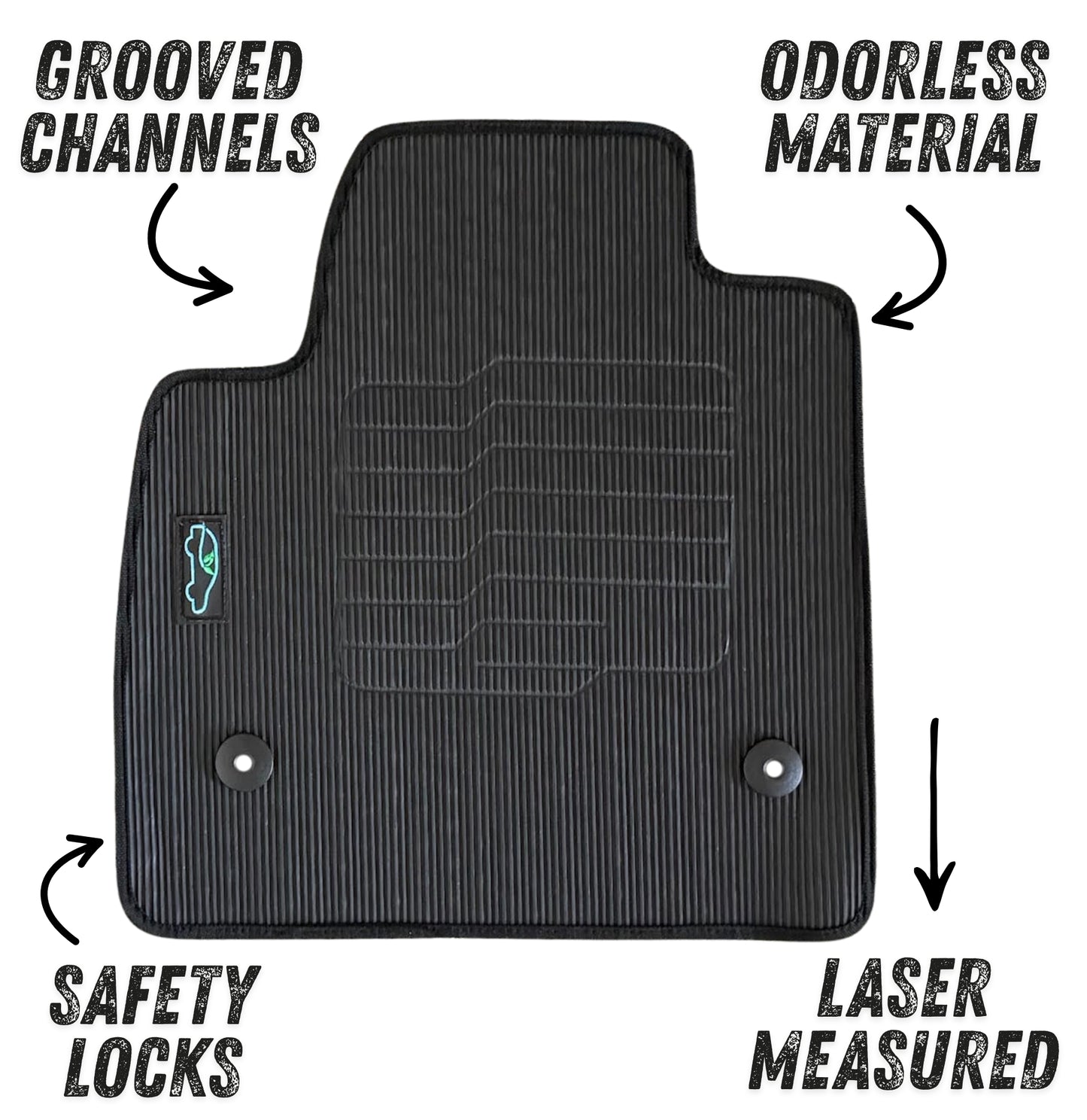 All Weather Floor Mats for 2017 to 2026 Cadillac XT5, front and Rear