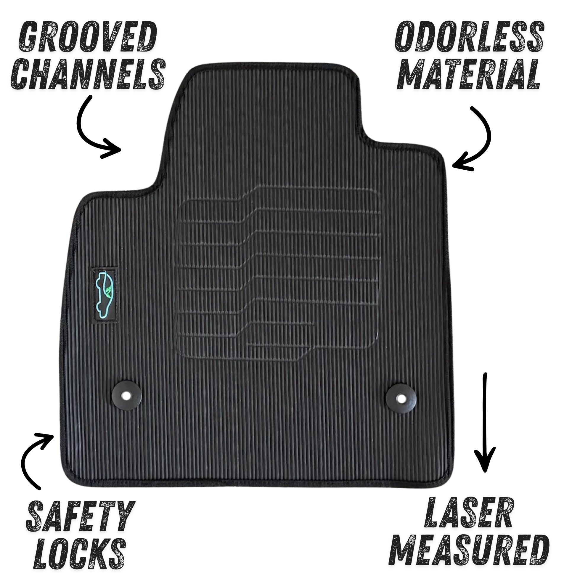 All Weather Floor Mats for 2017 to 2026 Cadillac XT5, front and Rear