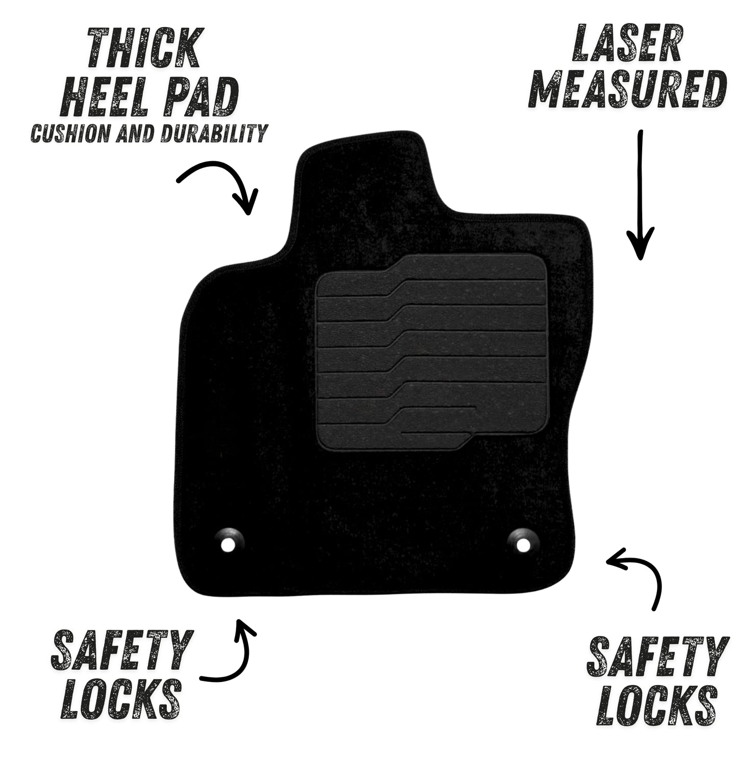 Carpet Floor Mats for 2022 to 2026 Volkswagen Taos, Front and Rear