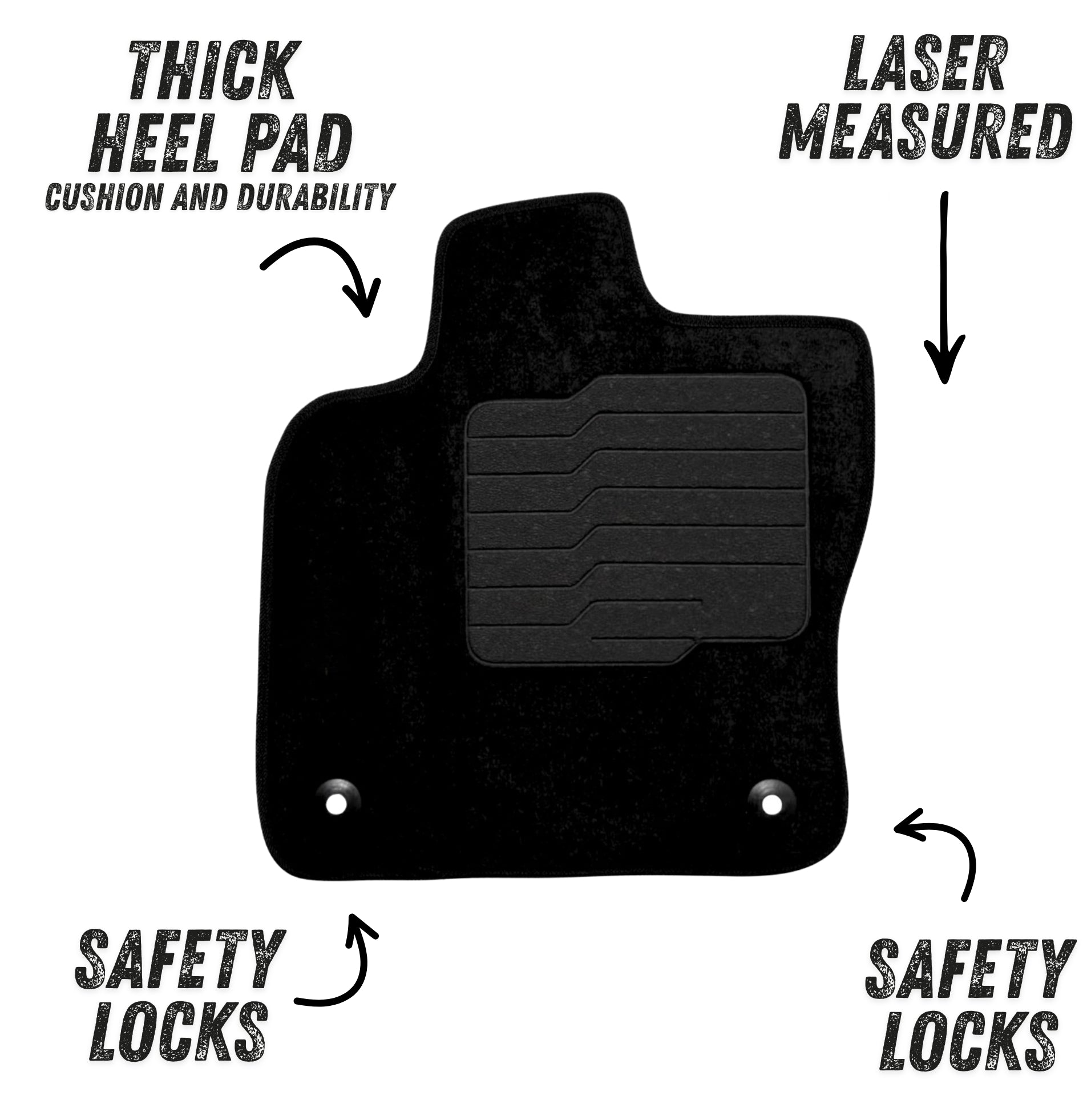 Carpet Floor Mats for 2022 to 2026 Volkswagen Taos, Front and Rear