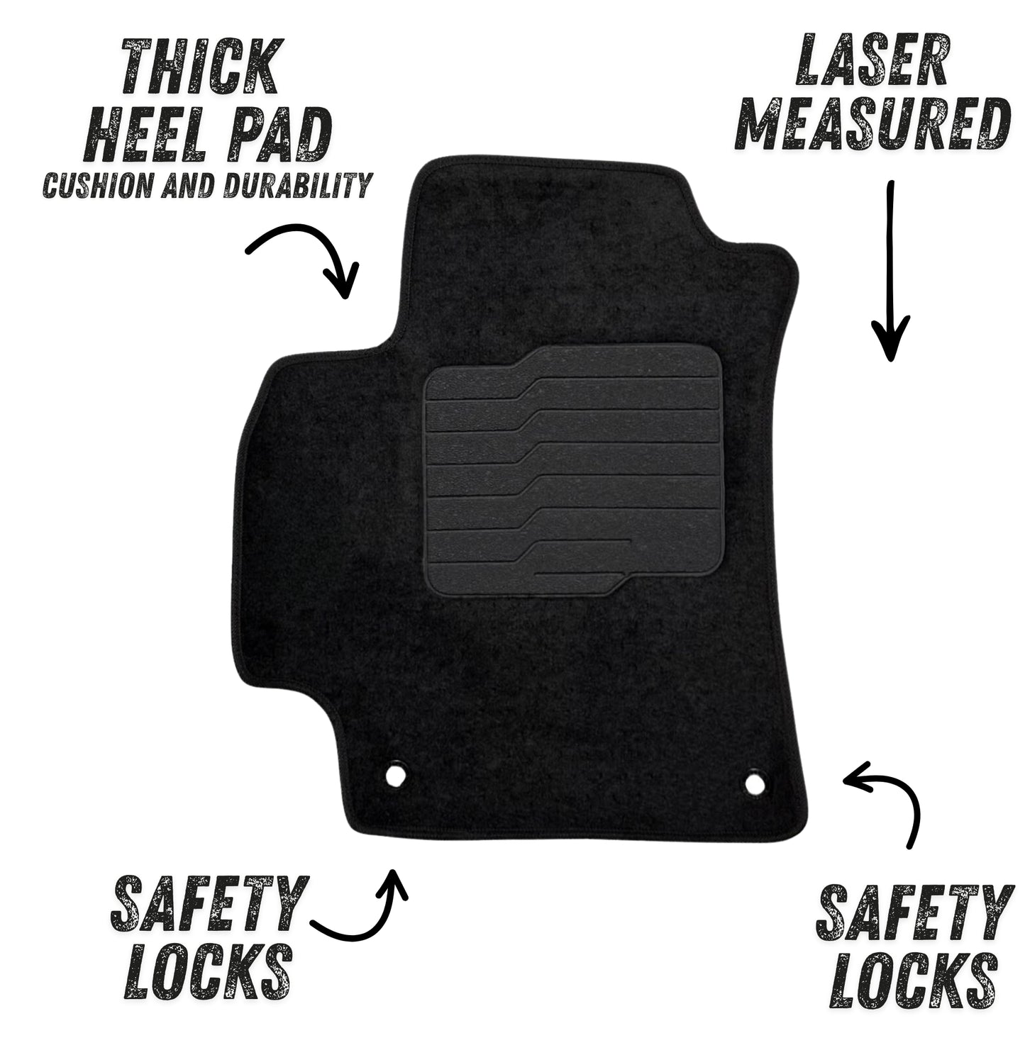 Carpet Floor Mats for 2021 to 2026 Hyundai Elantra and Elantra N, Front and Rear