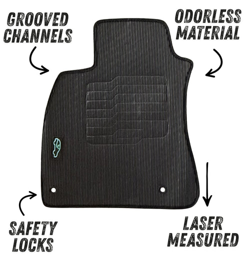 All Weather Floor Mats For 2020 to 2026 Nissan Sentra, Front and Rear