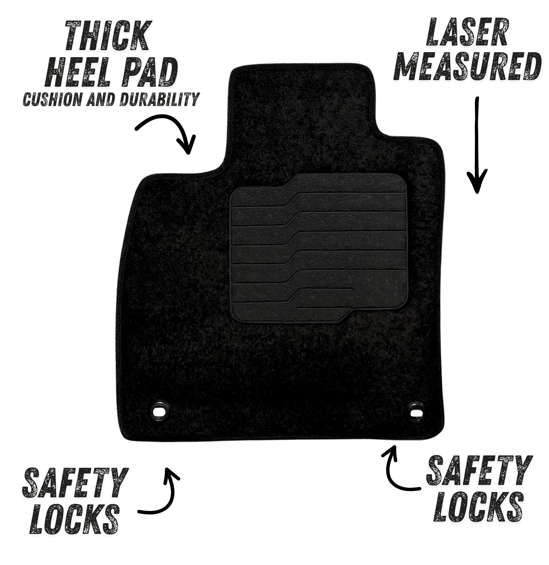 Carpet Floor Mats for 2023 to 2026 Honda Accord, Front and Rear