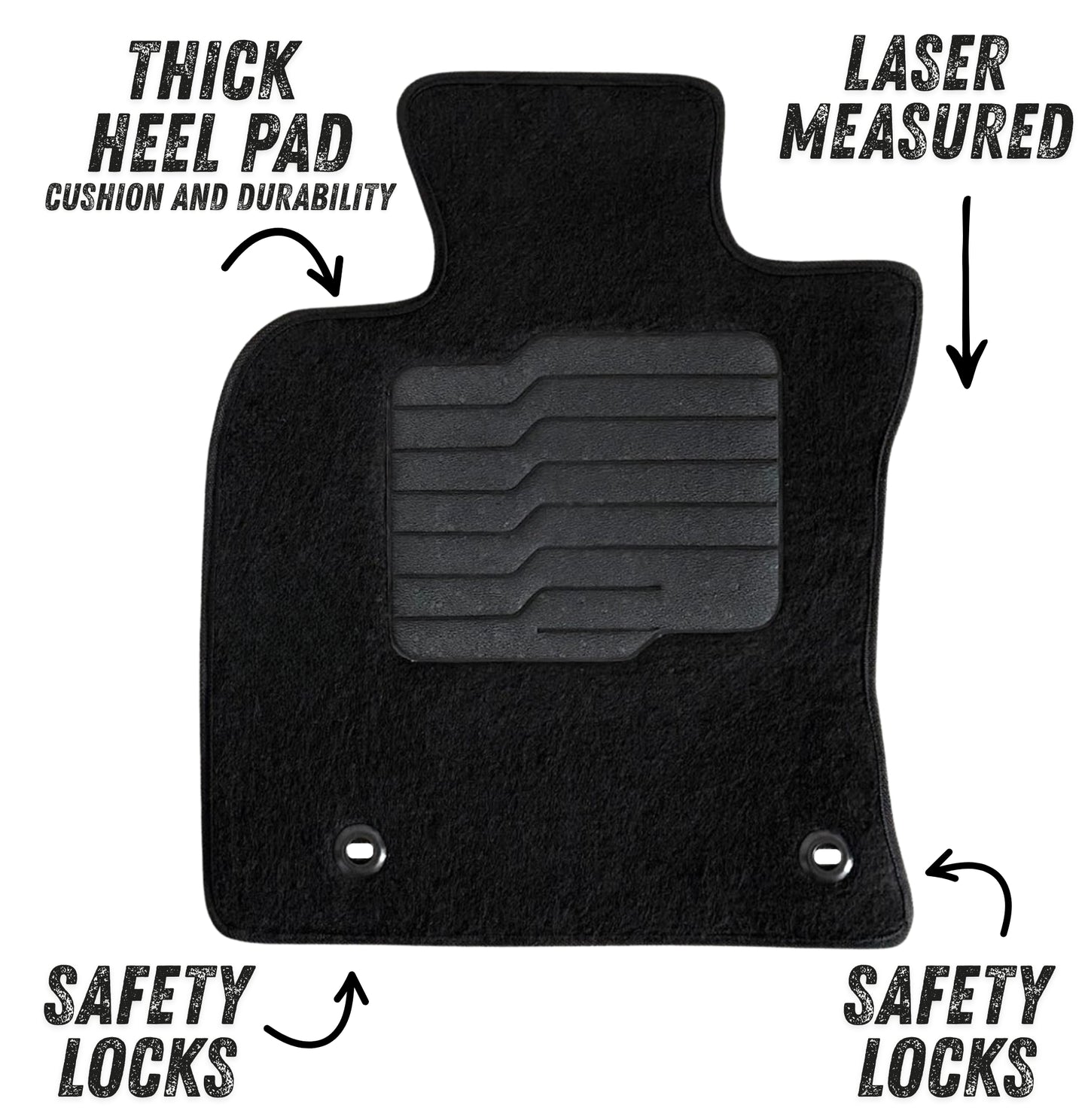 Carpet Floor Mats for 2025 to 2026 Toyota Camry, Front and Rear
