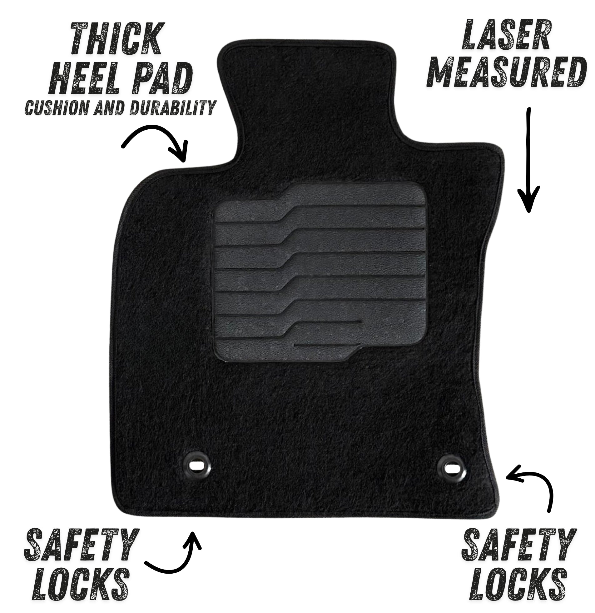 Carpet Floor Mats for 2025 to 2026 Toyota Camry, Front and Rear
