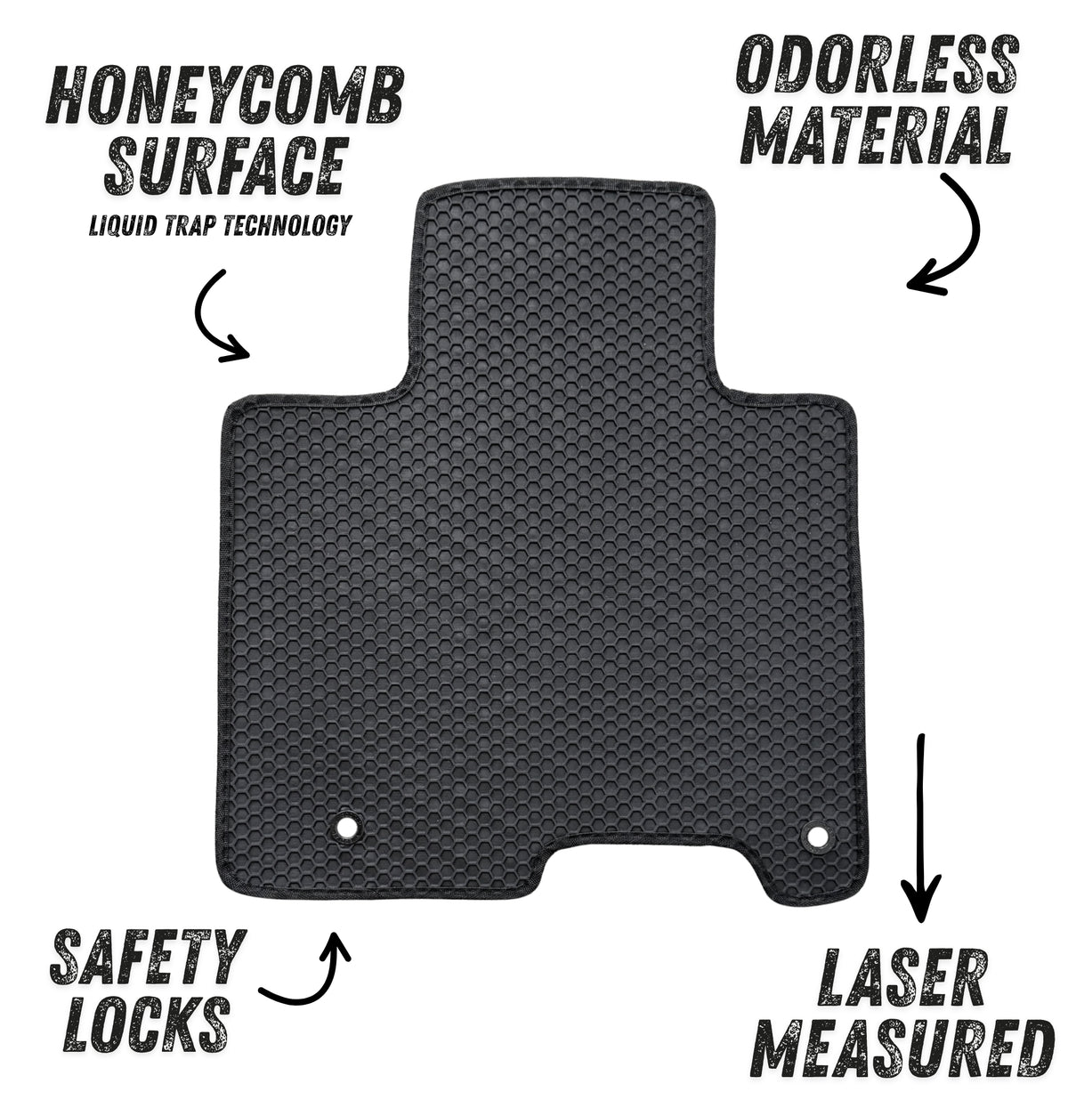 All Weather Floor Mats for 2022 to 2026 Hyundai Santa Cruz, Front and Rear