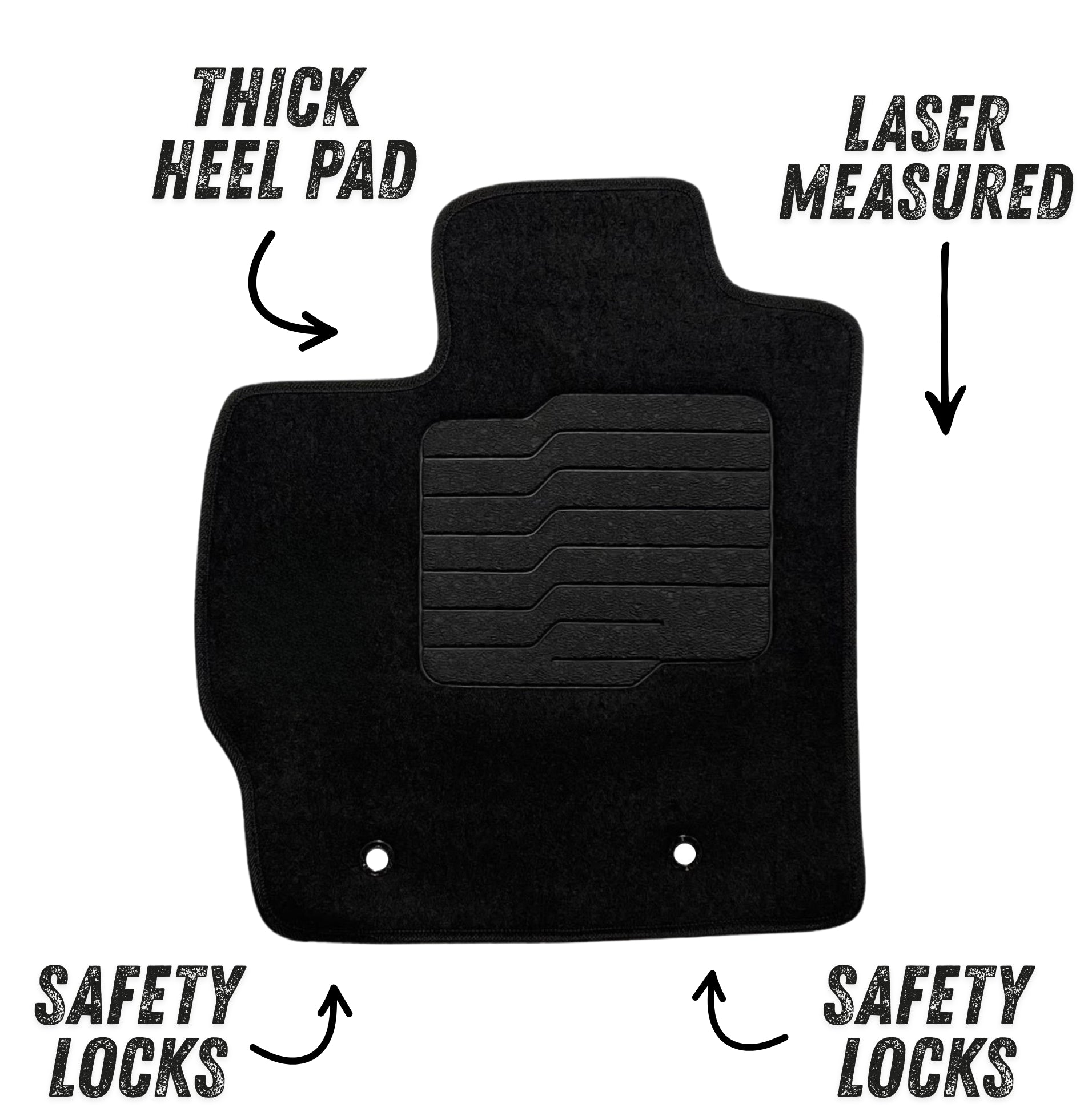 Carpet Floor Mats for 2010 and 2011 Toyota Prius, Front and Rear