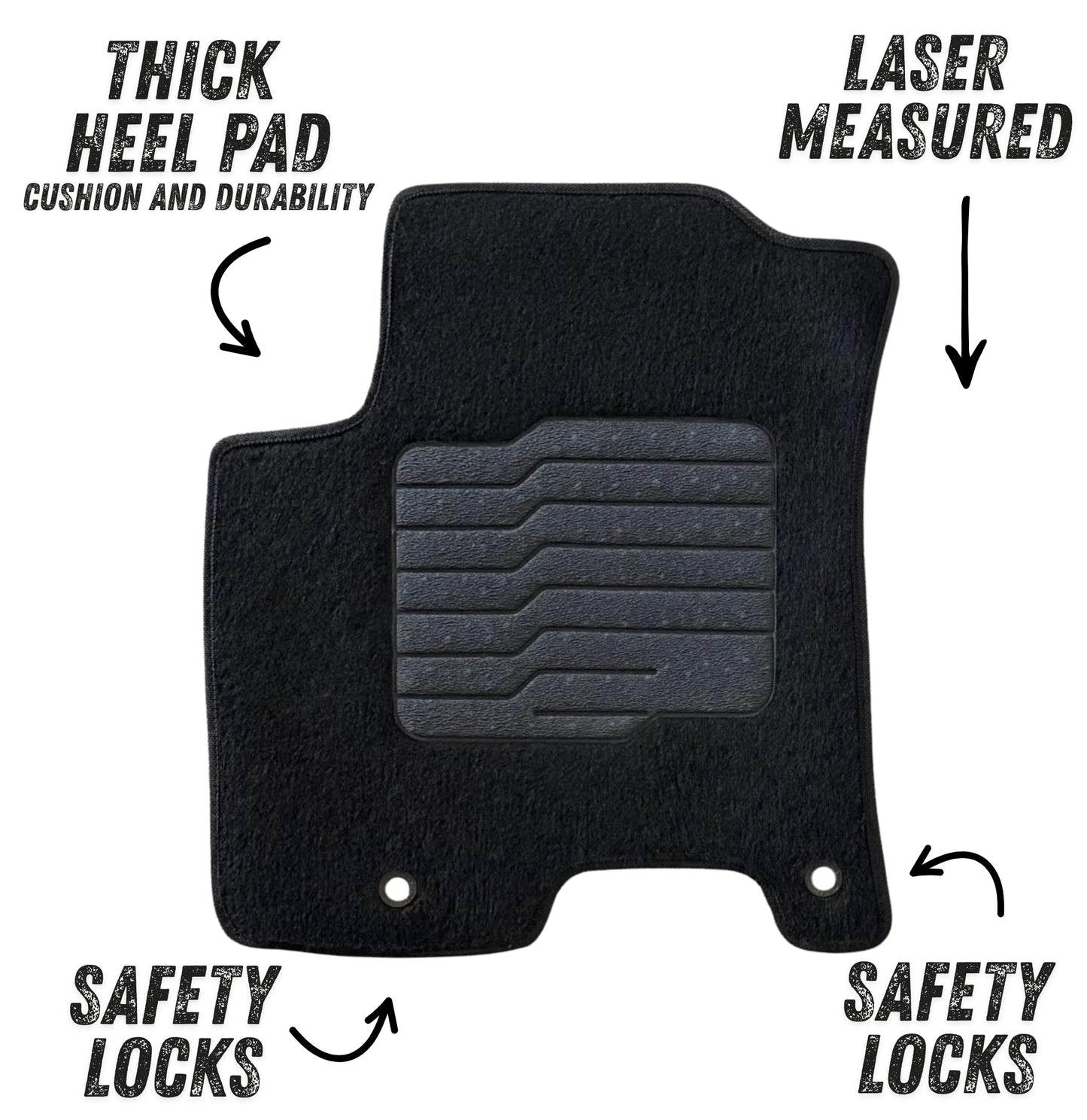 Carpet Floor Mats for 2020 to 2026 Hyundai Venue, Front and Rear