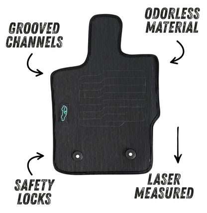 All Weather Floor Mats for 2019 to 2023 Ford Ranger SuperCrew Cab Models