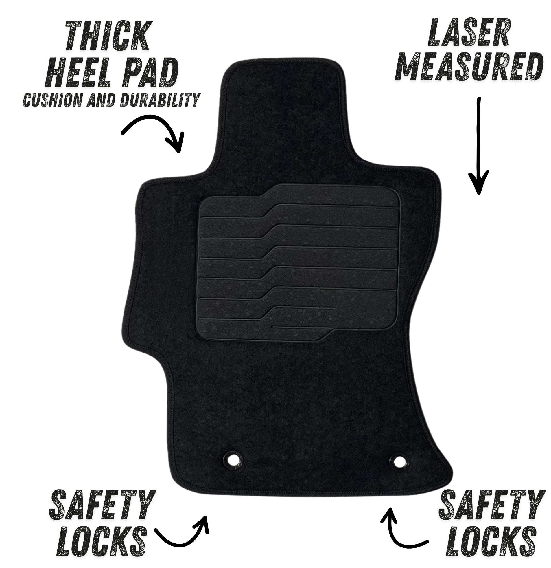Carpet Floor Mats For 2018 to 2023 Subaru Crosstrek 2017 to 2023 Subaru Impreza, Front and Rear
