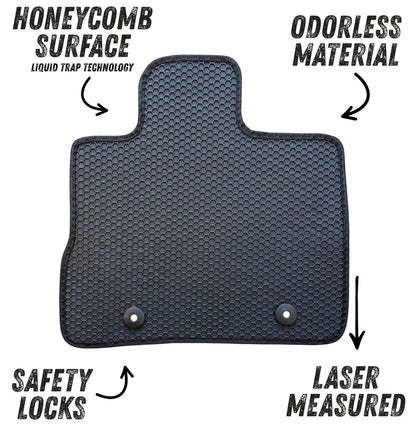 All Weather Honeycomb Floor Mats for 2010 to 2017 Chevrolet Equinox / GMC Terrain