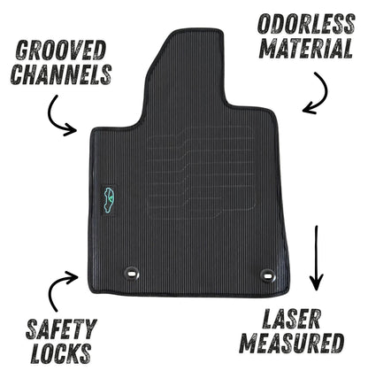 All Weather Floor Mats for 2014 to 2021 Toyota Tundra CrewMax Cab Models