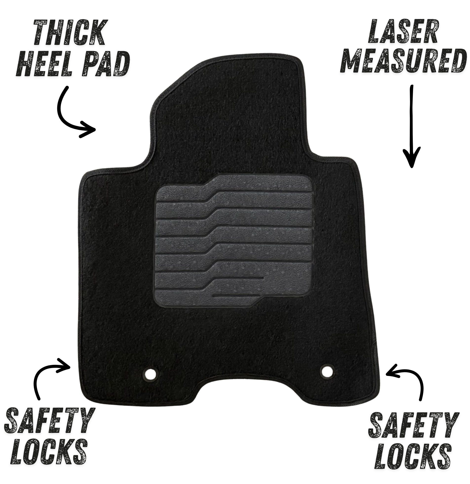 Carpet Floor Mats for 2017 to 2022 Kia Sportage / 2019 to 2021 Hyundai Tucson, Front and Rear