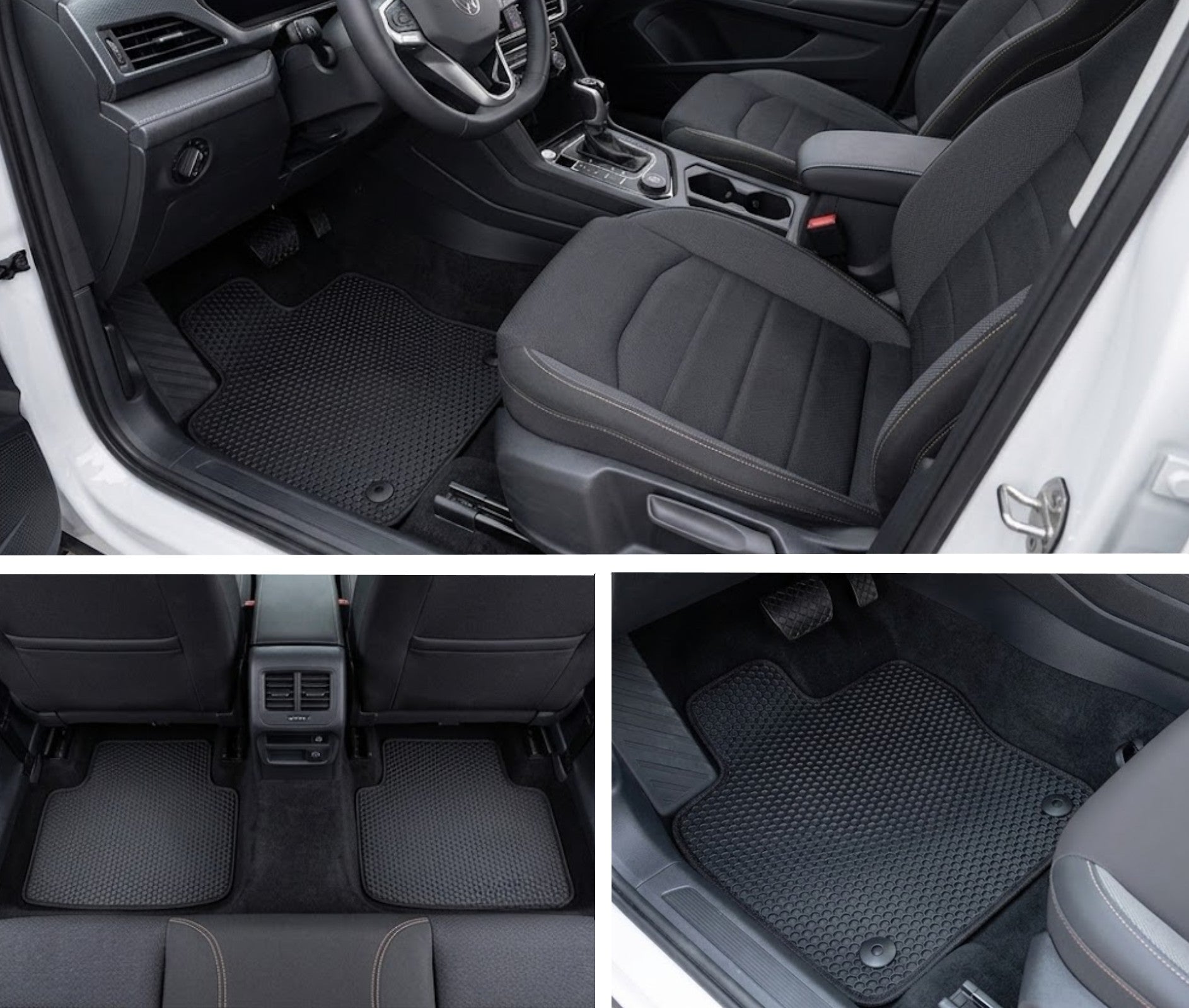All Weather Honeycomb Floor Mats for 2022 to 2026 Volkswagen Taos