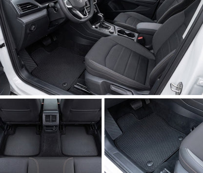 All Weather Honeycomb Floor Mats for 2022 to 2026 Volkswagen Taos