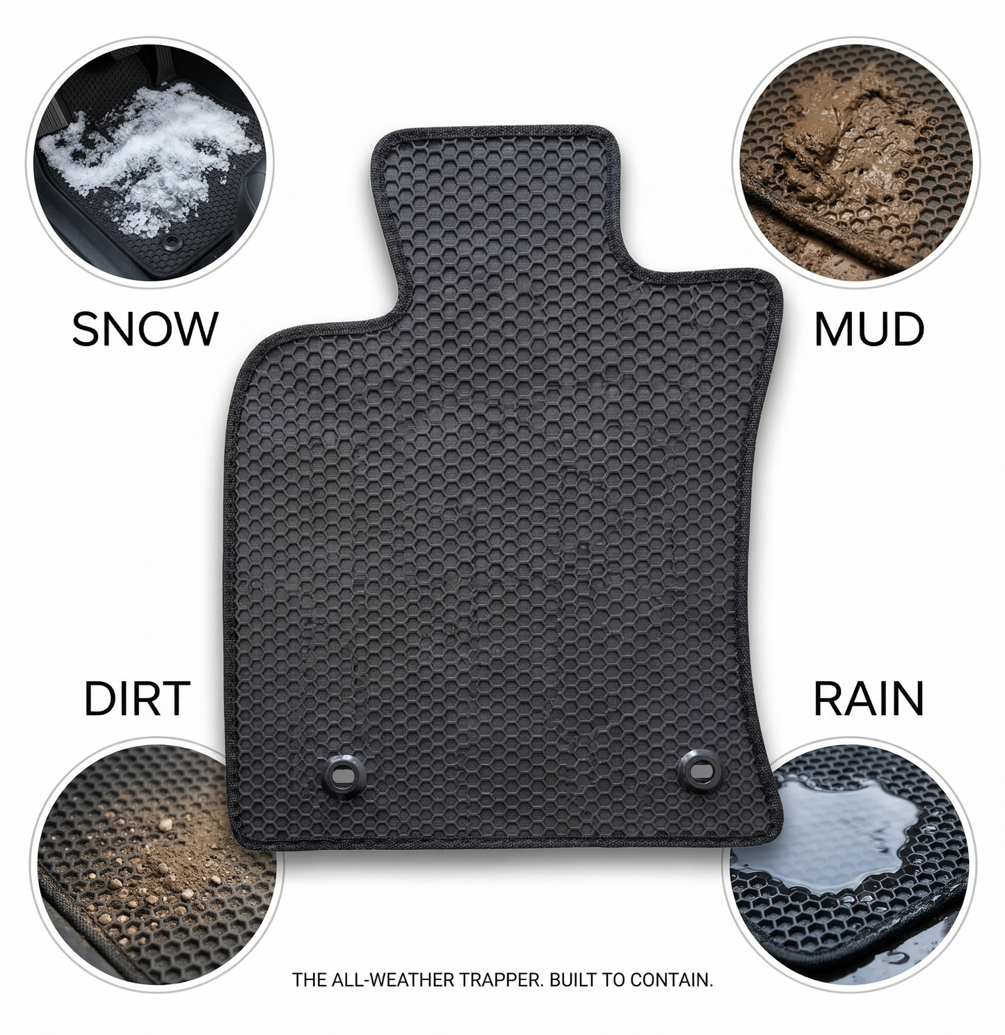 All Weather Honeycomb Floor Mats for 2025 to 2026 Toyota Camry