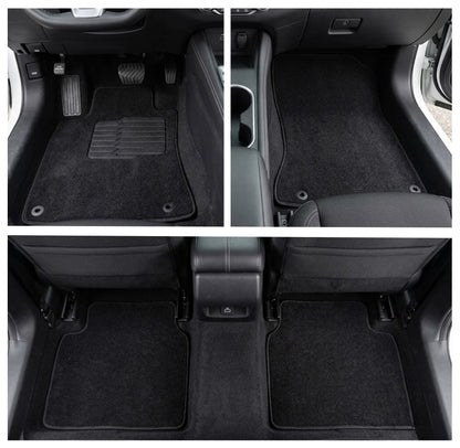 Carpet Floor Mats for 2019 to 2025 Nissan Altima, Front and Rear, Black