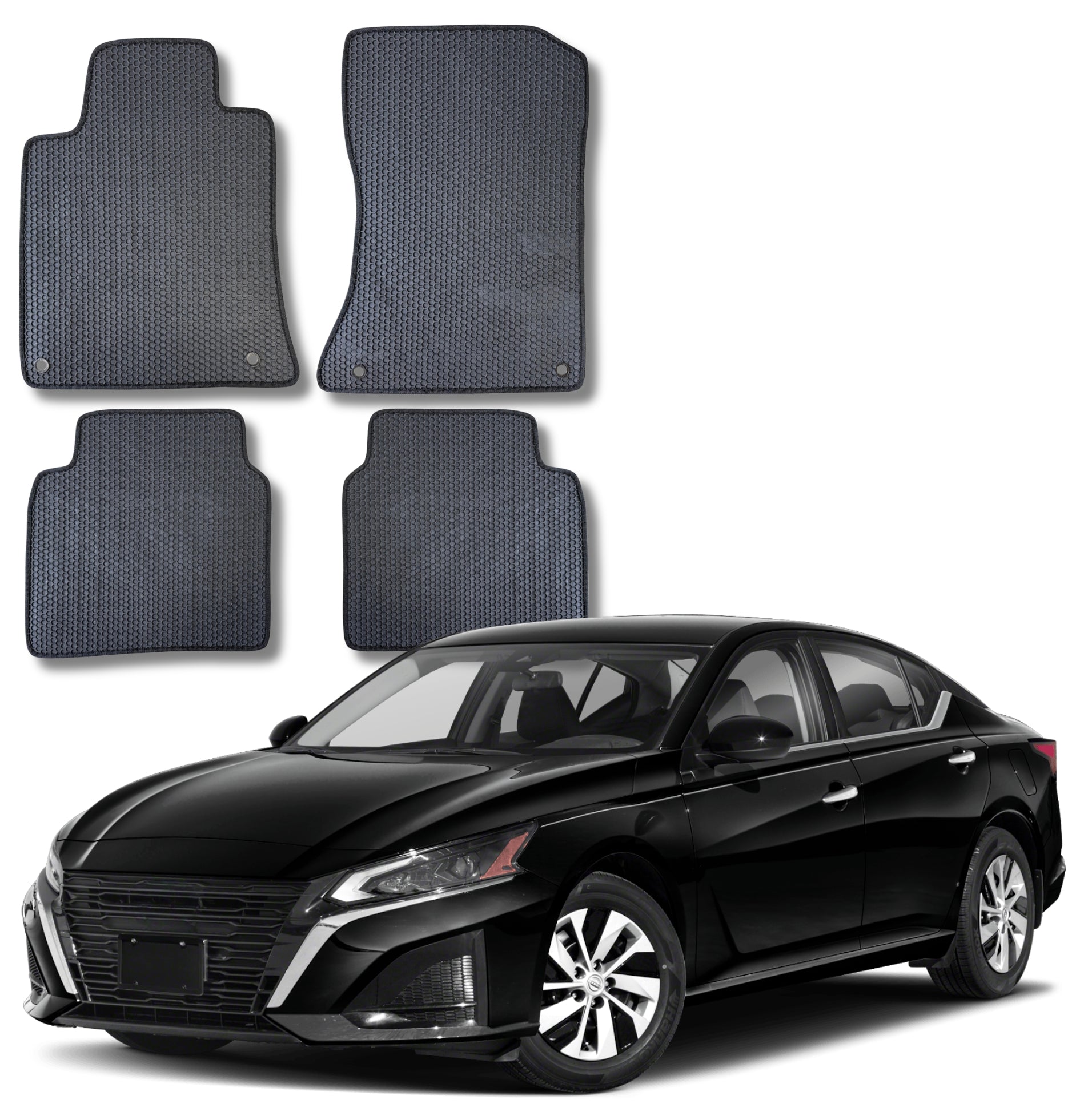 All Weather Honeycomb Floor Mats for 2019 to 2026 Nissan Altima