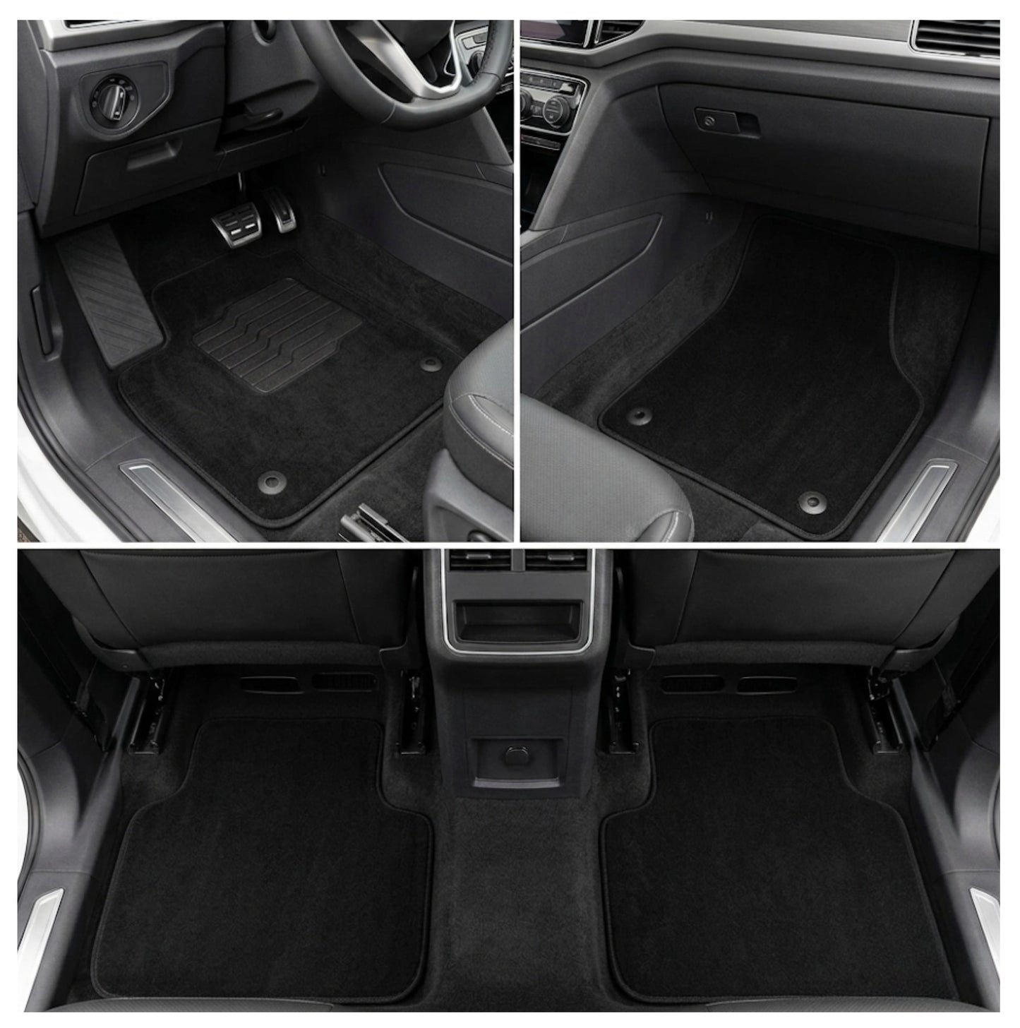 Carpet Floor Mats For 2018 to 2026 Volkswagen Atlas / Atlas Cross Sport
