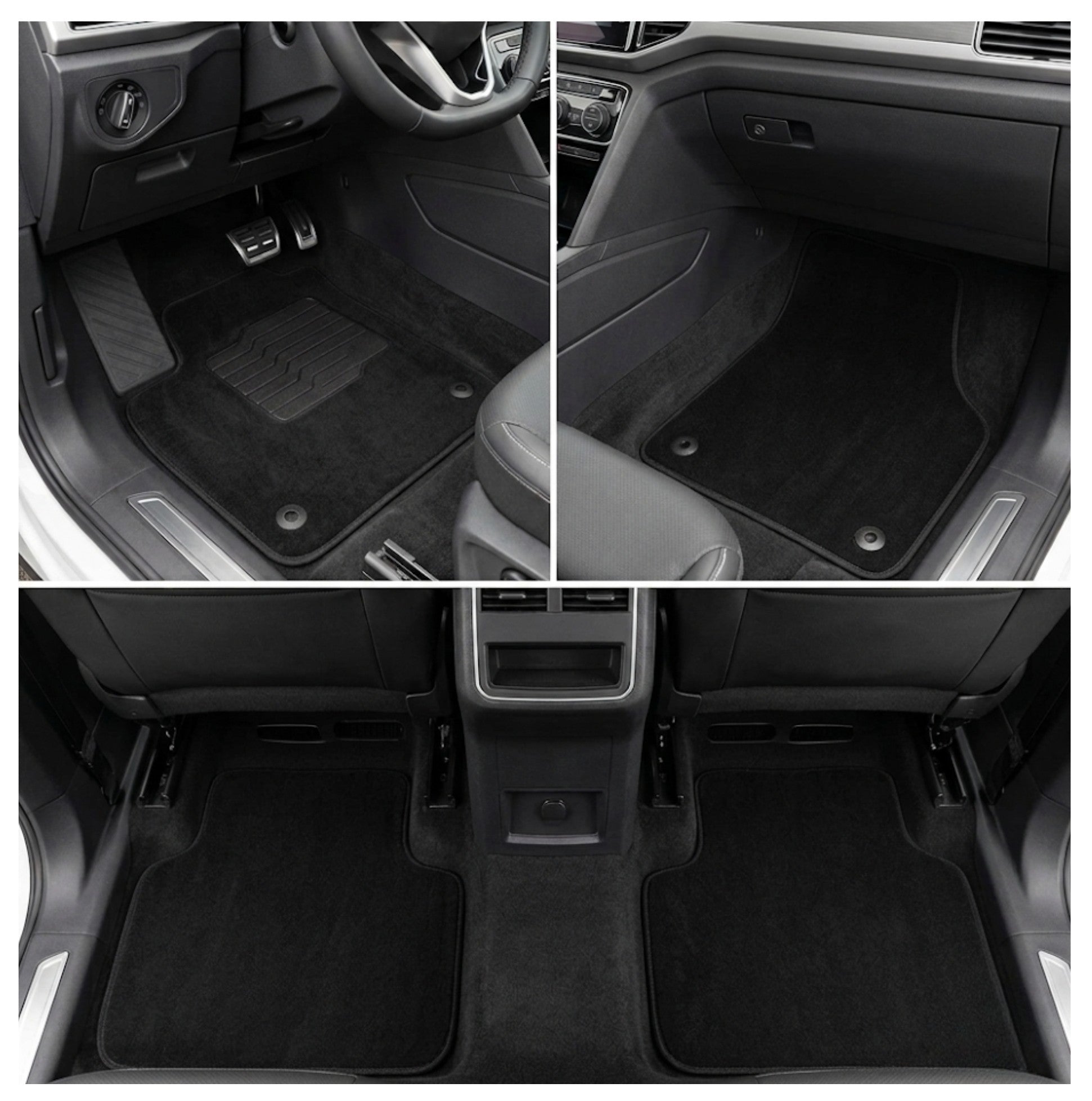 Carpet Floor Mats For 2018 to 2026 Volkswagen Atlas / Atlas Cross Sport