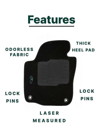 Carpet Floor mats for 2011 to 2019 Volkswagen Passat